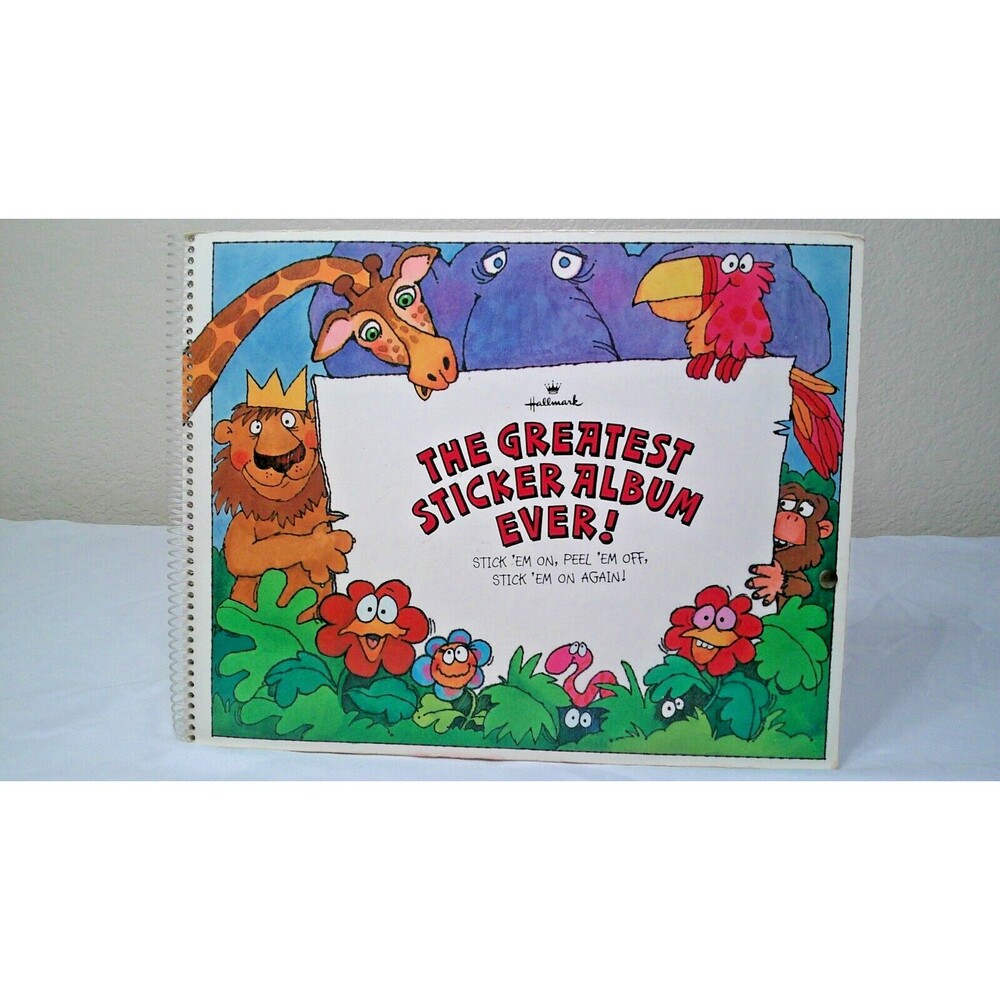 Vintage 1983 HALLMARK Sticker Album w/ Lisa Frank, CPK, Scratch Sniff, Gremlins